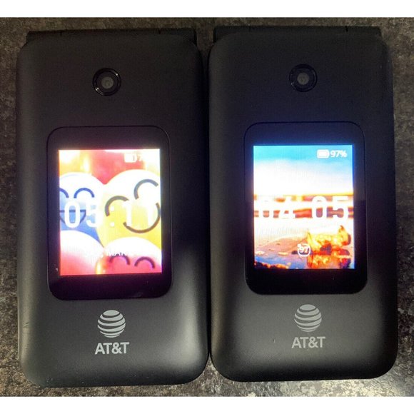 Lot Of 2 Cingular Flip IV - U102AA 4GB - Black - (AT&T) - Flip Phones - Picture 1 of 16